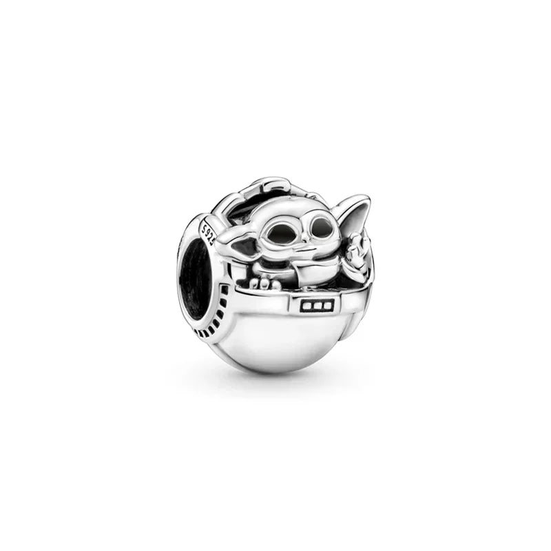 MINISO Brand Charm Beads Fit Harry Potter 925 Sterling Silver Disney Charm Marvel 3mm Bracelet DIY Pendant Jewelry
