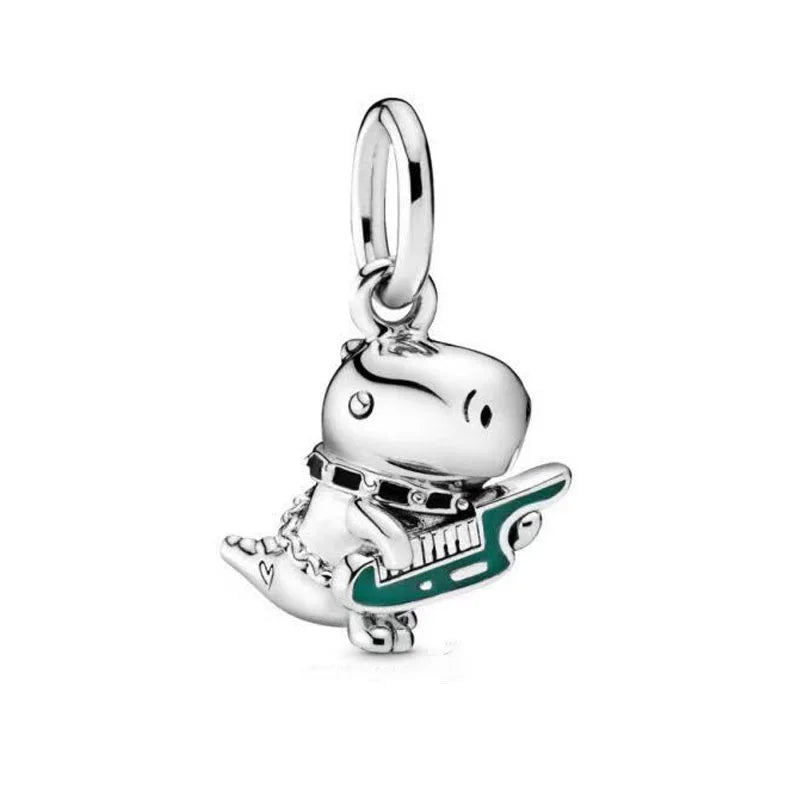 Summer Whale Tail Starfish Dolphin Cat Mermaid Silver 925 Charm Bead Fit Original Pendant Bracelets DIY Ocean Series Jewelry
