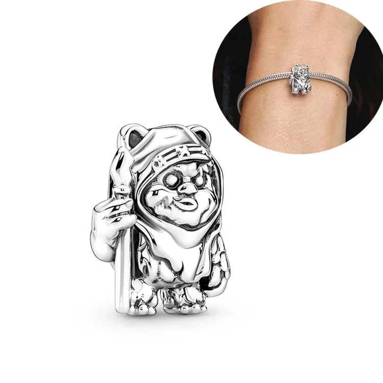 MINISO Brand Charm Beads Fit Harry Potter 925 Sterling Silver Disney Charm Marvel 3mm Bracelet DIY Pendant Jewelry