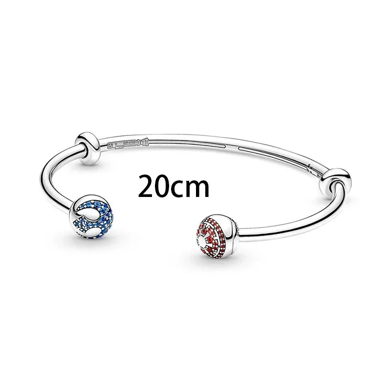 MINISO Brand Charm Beads Fit Harry Potter 925 Sterling Silver Disney Charm Marvel 3mm Bracelet DIY Pendant Jewelry