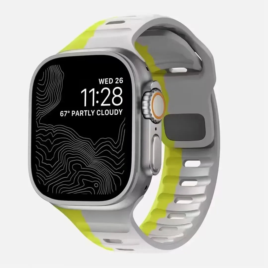 Soft Silicone Strap For Apple Watch Band Ultra 2 49mm 44mm 45mm 42mm 41mm 42mm sport Watchband iwatch Serise 5 6 7 8 9 bracelet