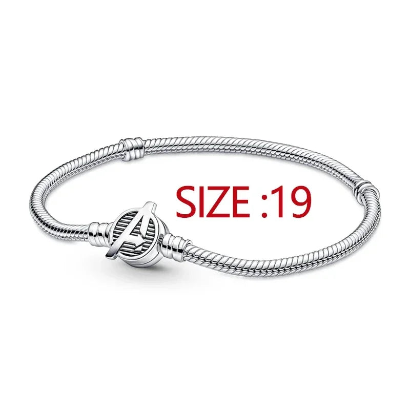 MINISO Brand Charm Beads Fit Harry Potter 925 Sterling Silver Disney Charm Marvel 3mm Bracelet DIY Pendant Jewelry