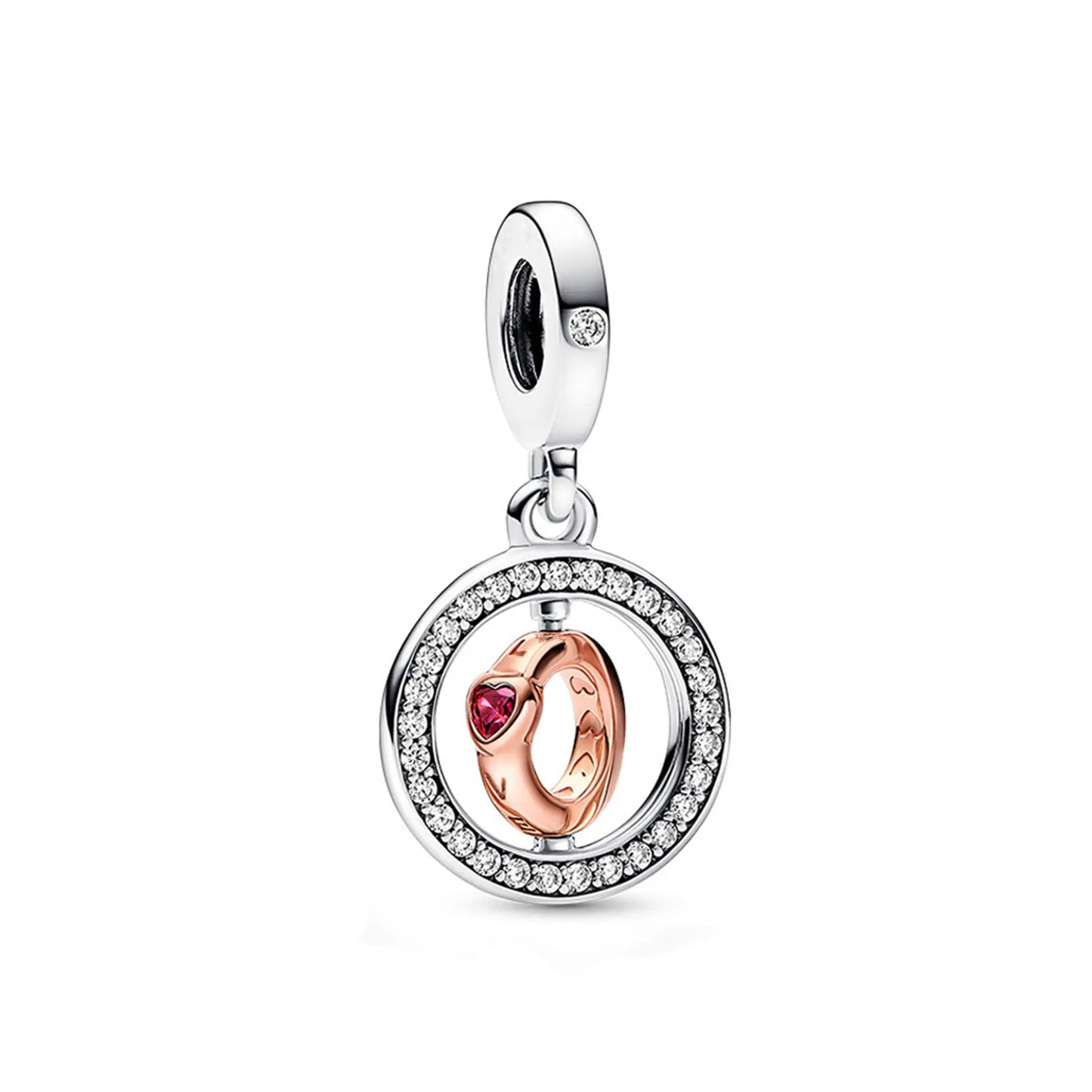 2024 hot sale charm silver 925 Keychain Beads Suitable for original bracelet charm 925 Jewelry gift