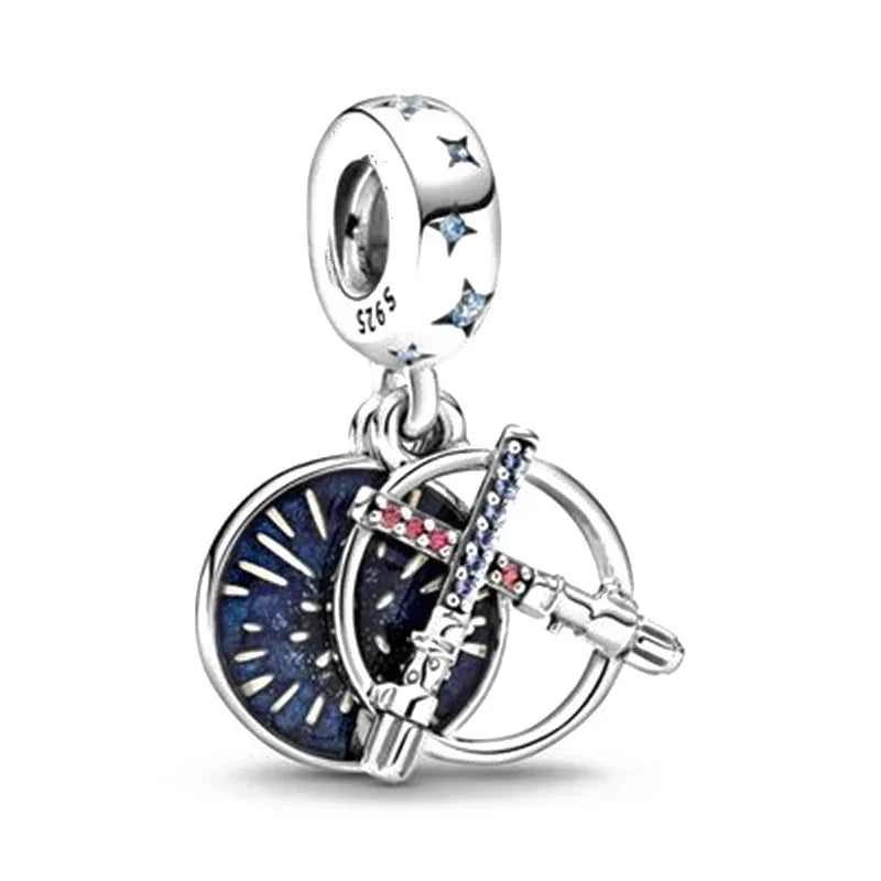 MINISO Brand Charm Beads Fit Harry Potter 925 Sterling Silver Disney Charm Marvel 3mm Bracelet DIY Pendant Jewelry