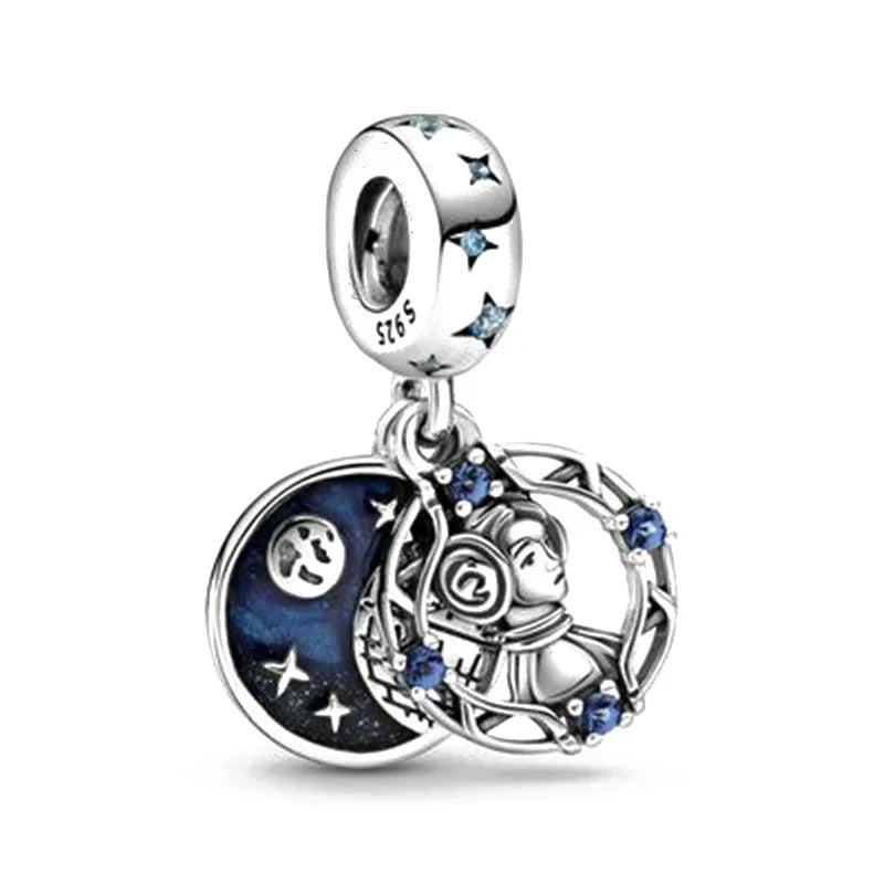 MINISO Brand Charm Beads Fit Harry Potter 925 Sterling Silver Disney Charm Marvel 3mm Bracelet DIY Pendant Jewelry