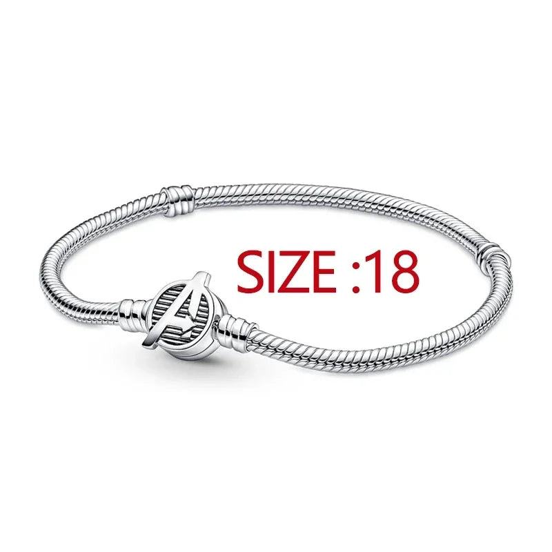 MINISO Brand Charm Beads Fit Harry Potter 925 Sterling Silver Disney Charm Marvel 3mm Bracelet DIY Pendant Jewelry
