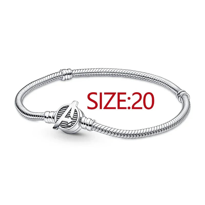 MINISO Brand Charm Beads Fit Harry Potter 925 Sterling Silver Disney Charm Marvel 3mm Bracelet DIY Pendant Jewelry