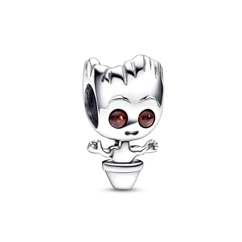 MINISO Brand Charm Beads Fit Harry Potter 925 Sterling Silver Disney Charm Marvel 3mm Bracelet DIY Pendant Jewelry