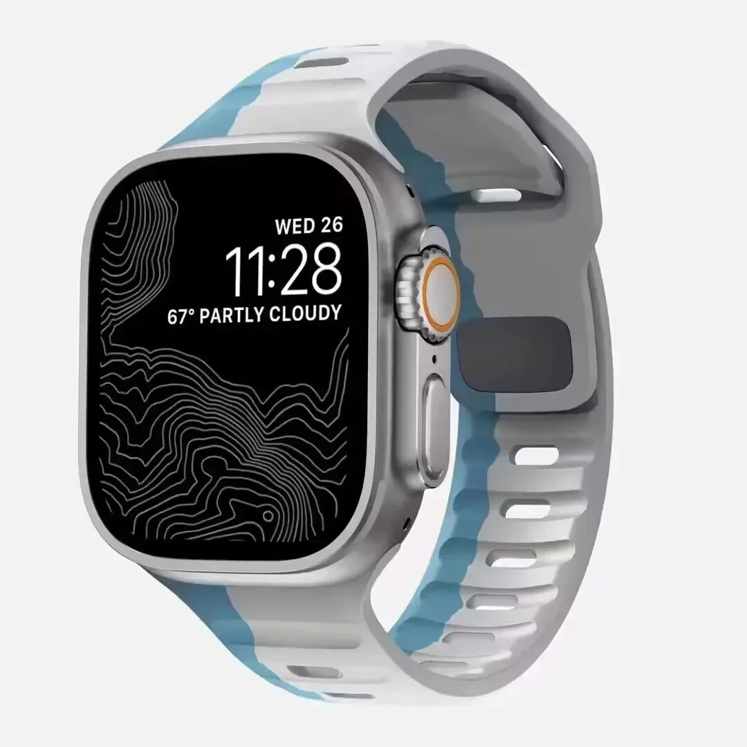 Soft Silicone Strap For Apple Watch Band Ultra 2 49mm 44mm 45mm 42mm 41mm 42mm sport Watchband iwatch Serise 5 6 7 8 9 bracelet