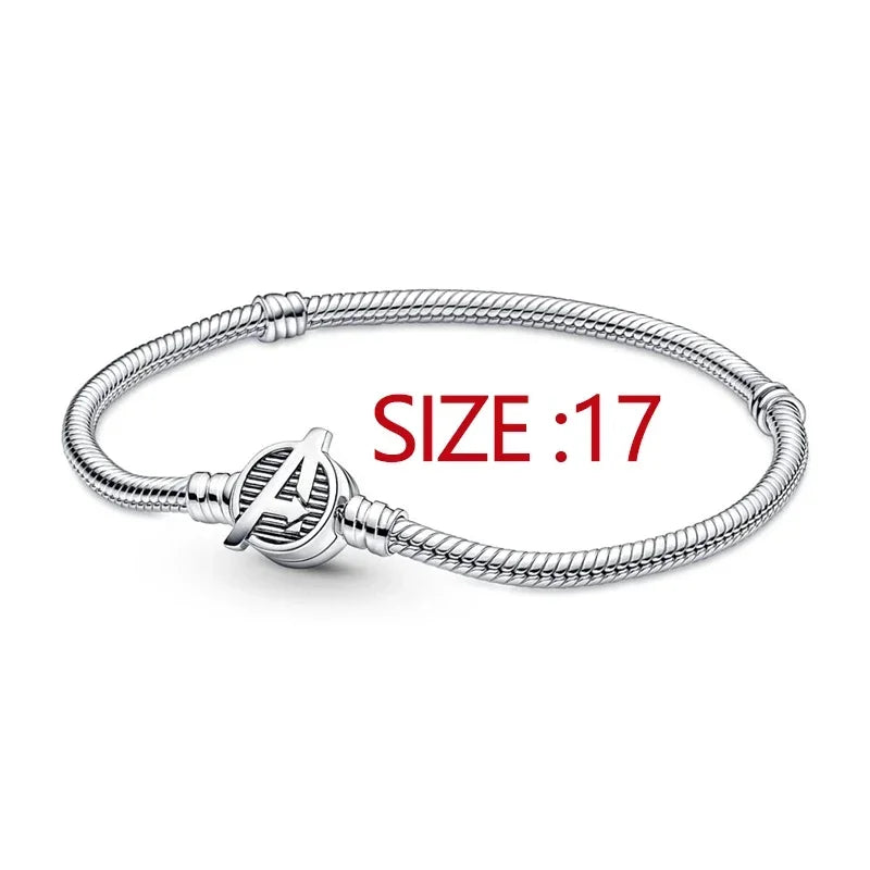 MINISO Brand Charm Beads Fit Harry Potter 925 Sterling Silver Disney Charm Marvel 3mm Bracelet DIY Pendant Jewelry