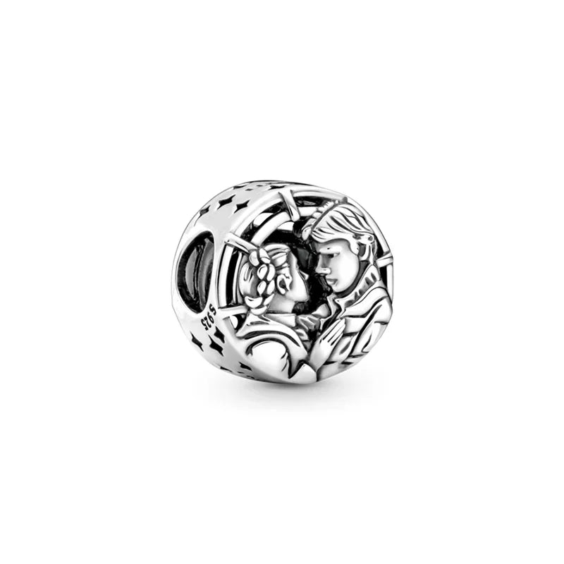 MINISO Brand Charm Beads Fit Harry Potter 925 Sterling Silver Disney Charm Marvel 3mm Bracelet DIY Pendant Jewelry