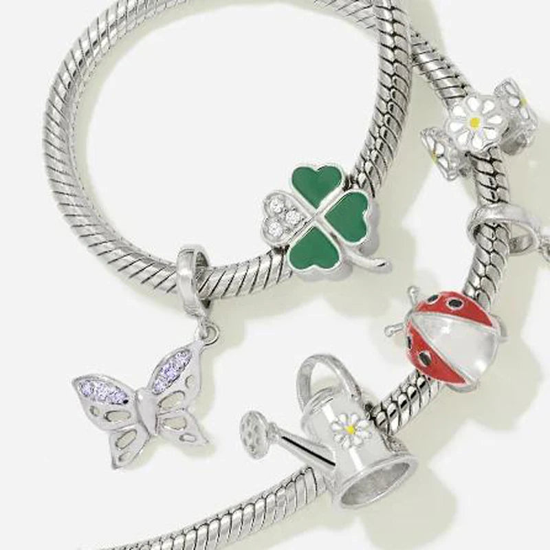 2022 New 925 Sterling Silver Charm Secret Garden Series Pendant Bead charms fit Original Bracelet For Women DIY Jewelry Trinket