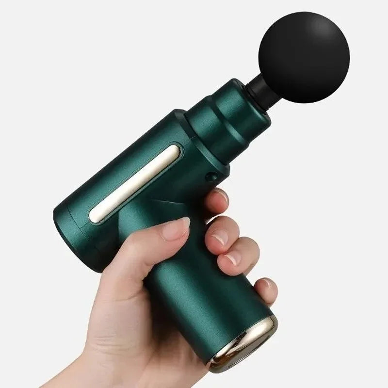 Fascial Massage Gun Electric Percussive Therapy Massager Body Relaxation With 4 Replaceable Head Can Muscle Recovery Gift Giving