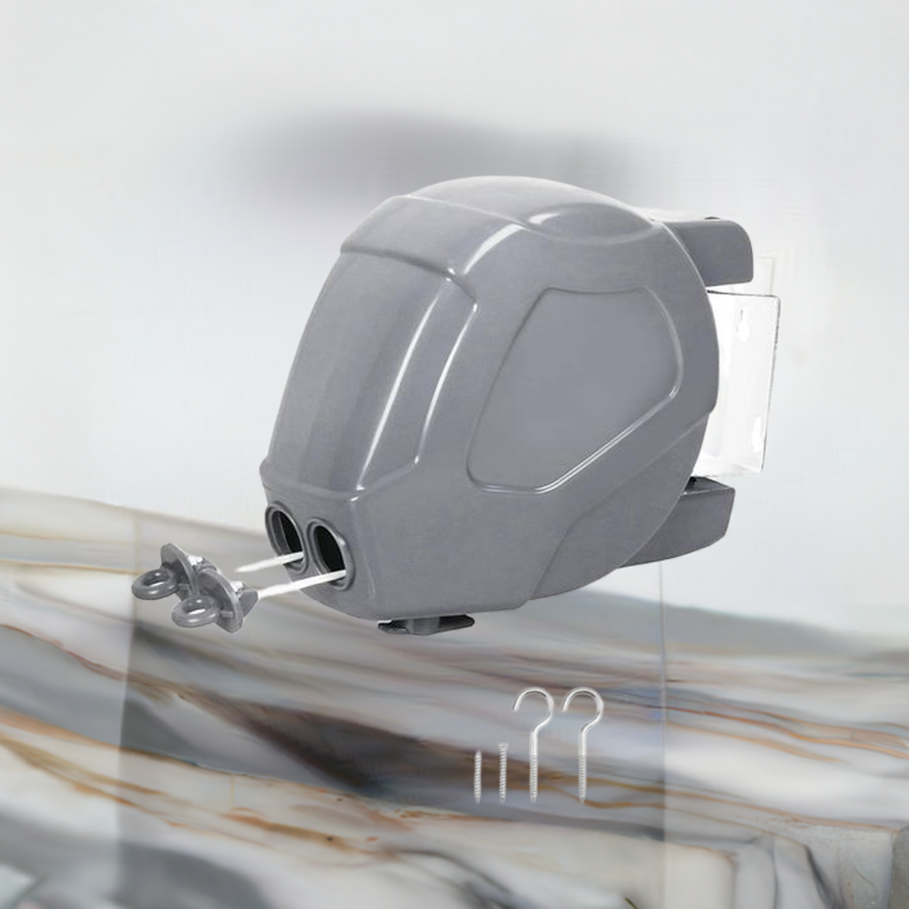 30M Retractable Washing Line - Grey