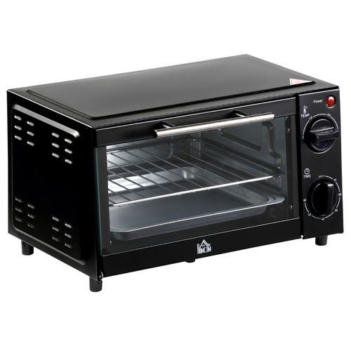 Mini Oven, 9L Countertop Electric Grill, Toaster Oven 750W