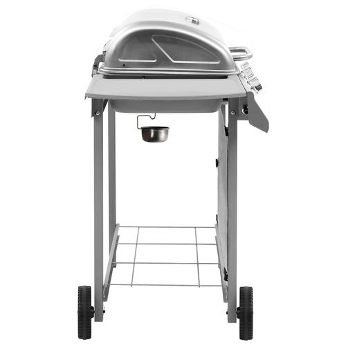 Gas BBQ Grill with 4 Burners Silver