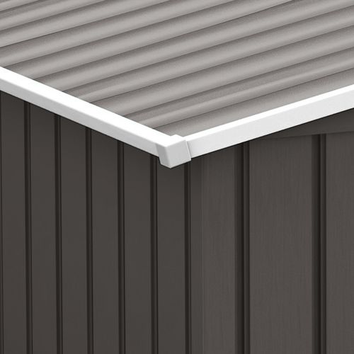 9 x 6FT Foundation Ventilation Steel Outdoor Garden Shed Grey