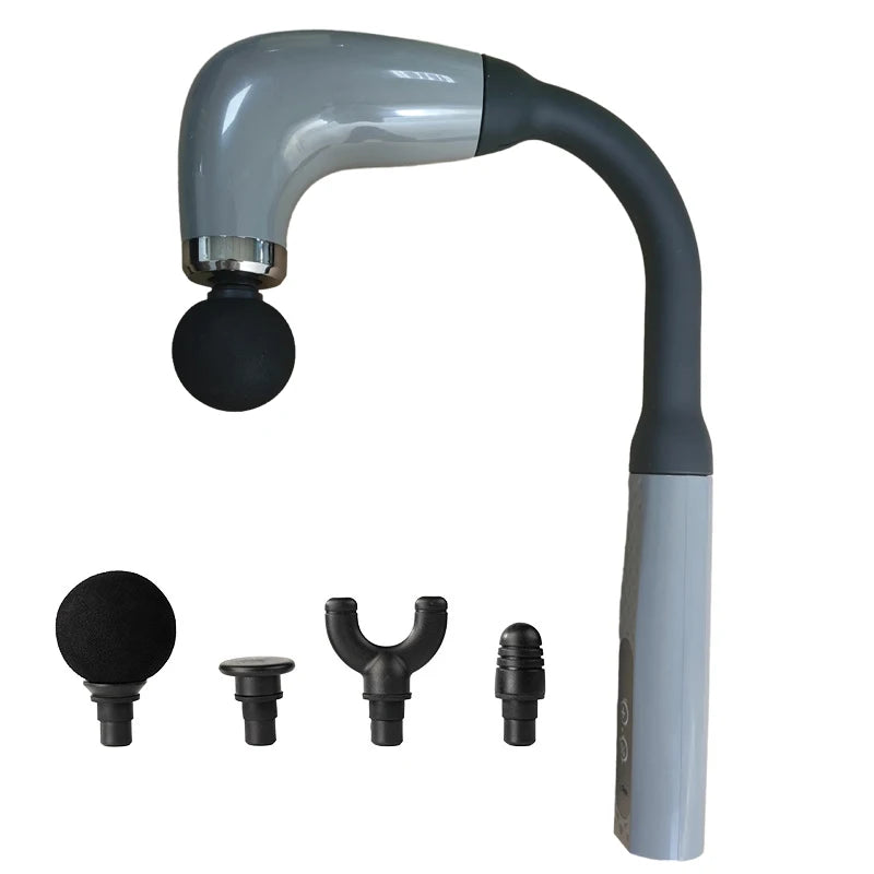 Fascial Massage Gun Electric Percussive Therapy Massager Body Relaxation With 4 Replaceable Head Can Muscle Recovery Gift Giving